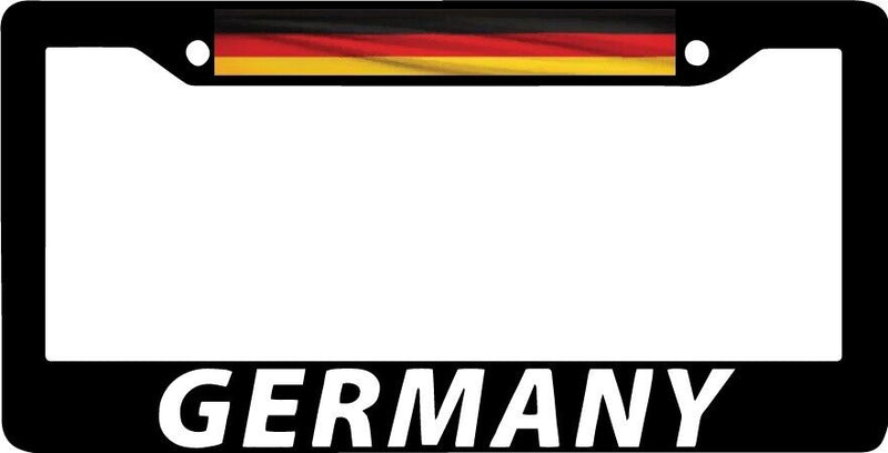 GERMANY GERMAN BERLIN DEUTSCHLAND HAMBURG MUNICH Black License Plate Frame NEW