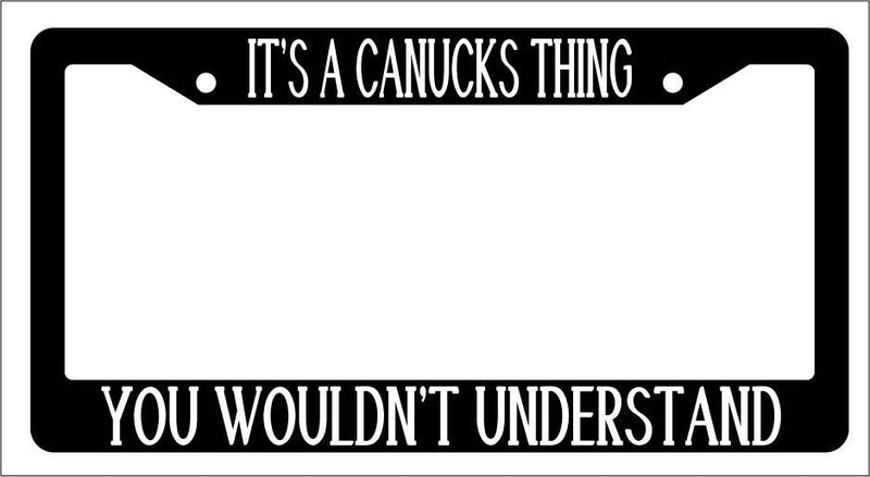 Black License Plate Frame IT&