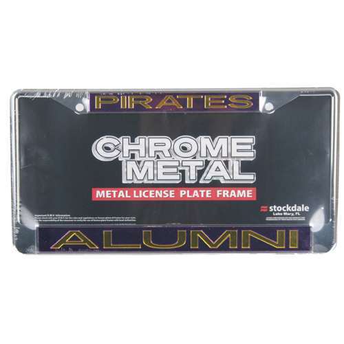 NCAA East Carolina Pirates Metal Alumni Inlaid Acrylic License Plate Frame