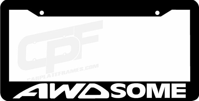 AWDSOME AWD SOME all wheel drive 4x4 jdm License Plate Frame