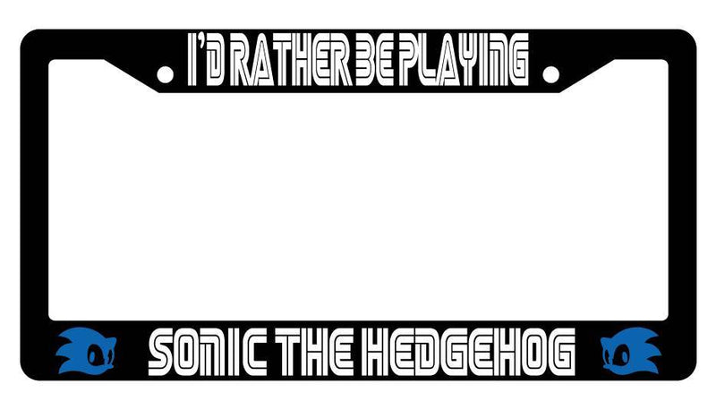 Black License Plate Frame I&