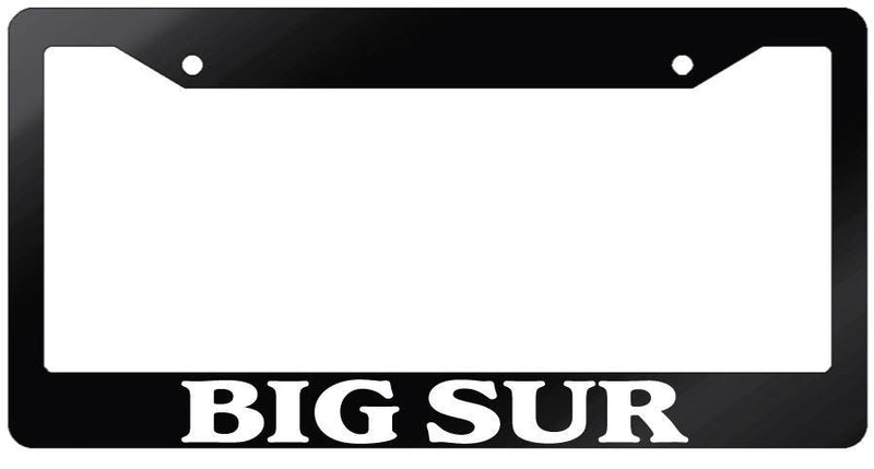 Glossy Black License Plate Frame BIG SUR Auto Accessory 1132  Mod-GRAPH9856236-7208
