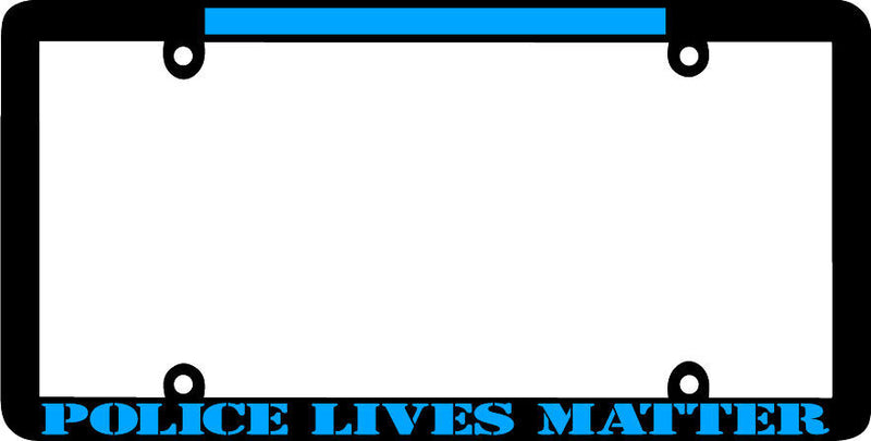 THIN FRAME POLICE LIVES MATTER police support thin blue line License Plate Frame