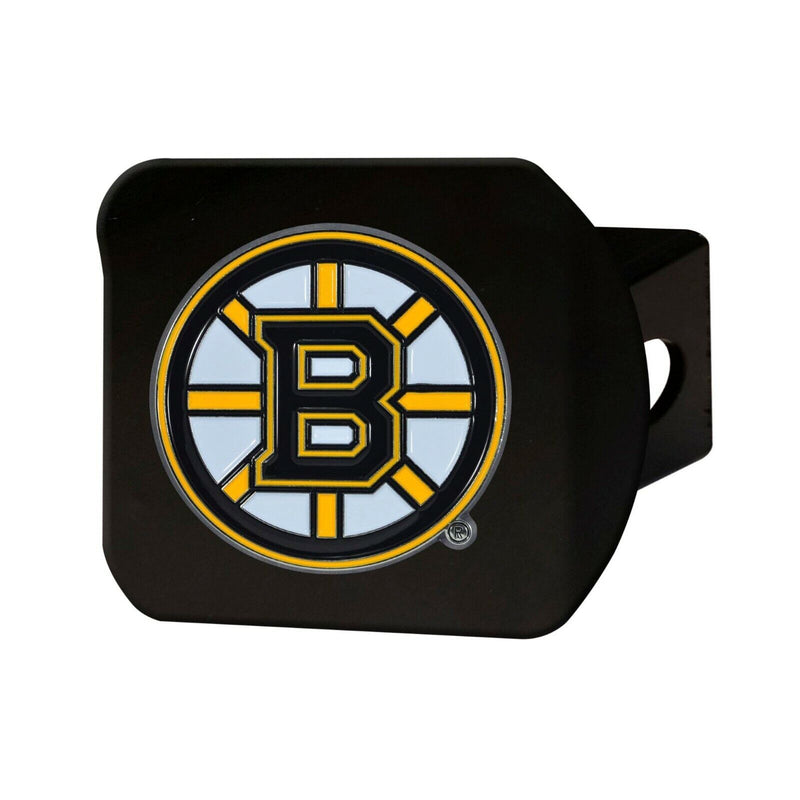 NHL Boston Bruins 3D Color on Black Metal Hitch Cover