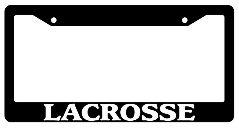 Black License Plate Frame Lacrosse Auto Accessory Novelty  Mod-GRAPH9856236-271