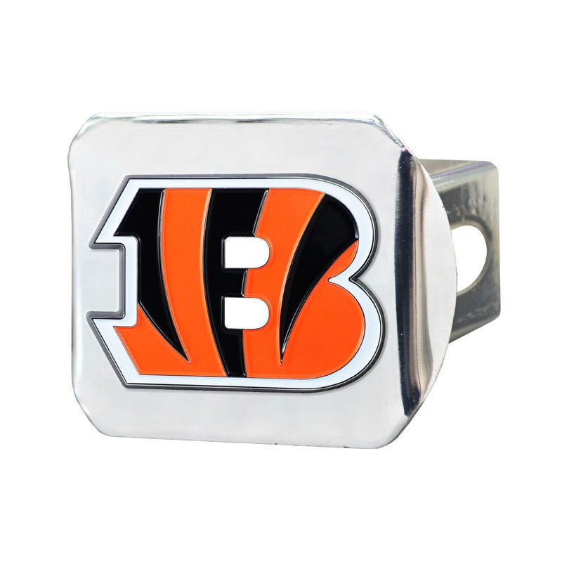 NFL Cincinnati Bengals 3D Color on Chrome Metal Hitch Cover