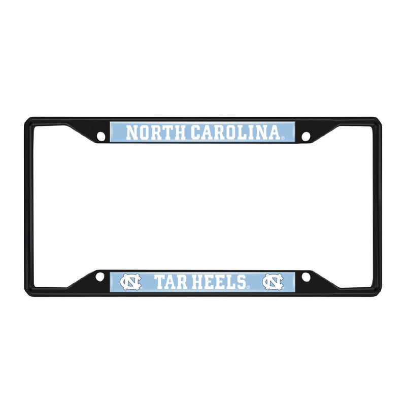NCAA North Carolina Tar Heels Black Metal License Plate Frame