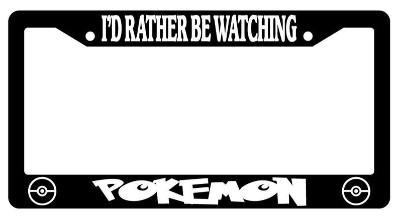 Black License Plate Frame I&