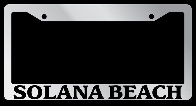 Chrome METAL License Plate Frame SOLANA BEACH Auto Accessory  Mod-GRAPH9856236-8004