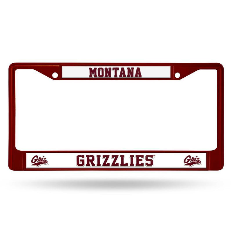 NCAA Montana Grizzlies Team Color Chrome License Plate Frame