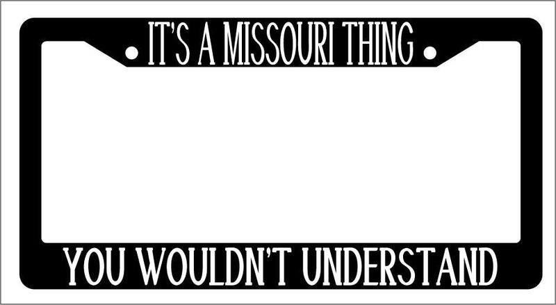 Black License Plate Frame IT&