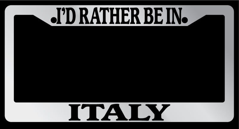 Chrome License Plate Frame "I&