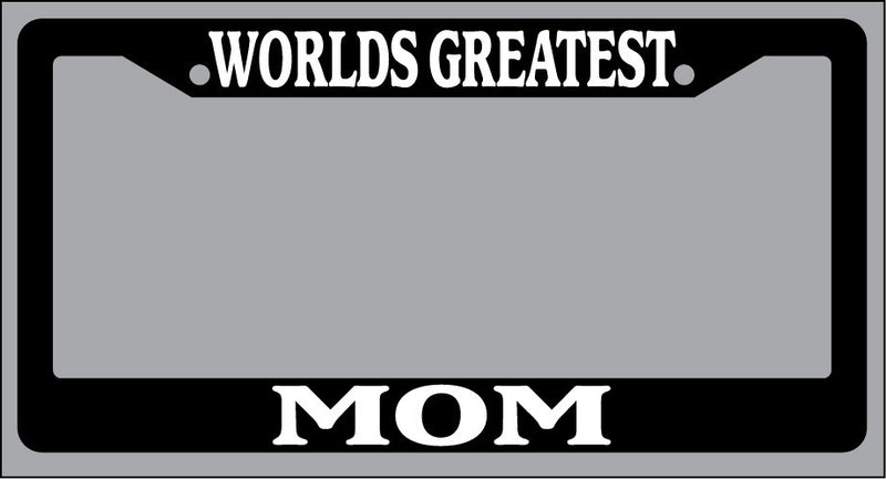 Black License Plate Frame World&
