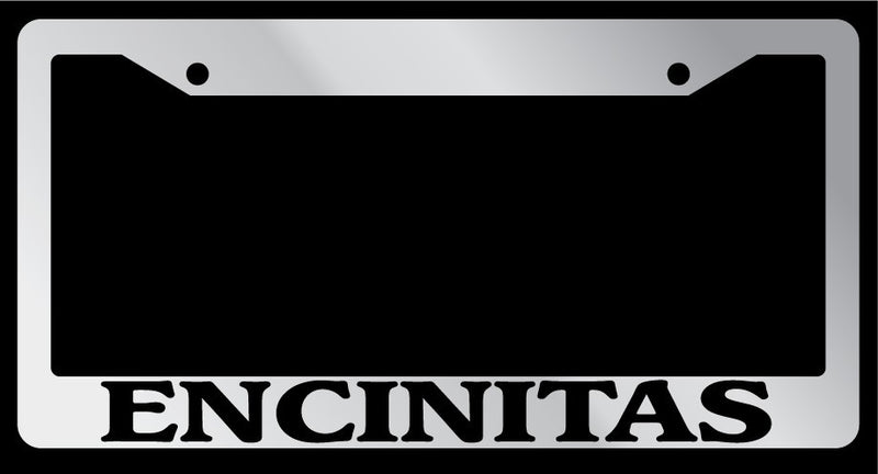 Chrome METAL License Plate Frame ENCINITAS Auto Accessory 1242  Mod-GRAPH9856236-7826