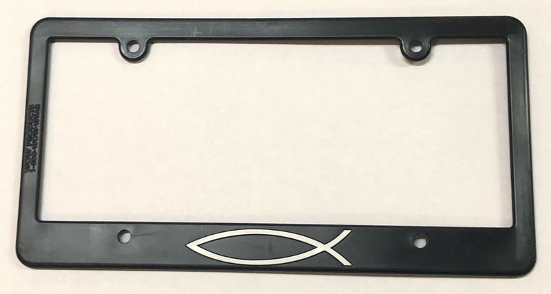 Black Thin Top 3D License Plate Frame Fish Auto Accessory  Mod-GRAPH9856236-26