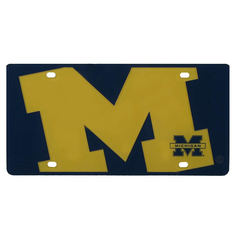 NCAA Michigan Wolverines Full Color Mega Inlay License Plate