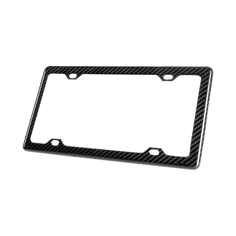 REAL 100% CARBON FIBER LICENSE Plate Frame COVER ORIGINAL 3K TWILL JDM /FF F v3