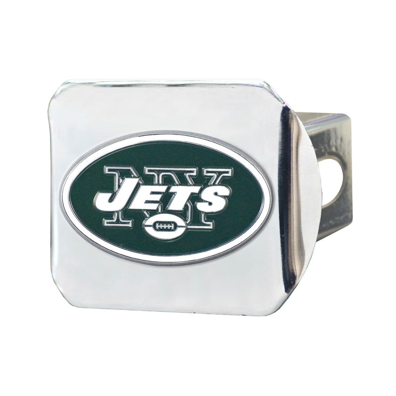 NFL New York Jets 3D Color on Chrome Metal Hitch Cover