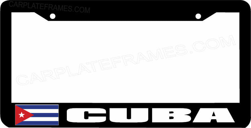 CUBA flag License Plate Frame