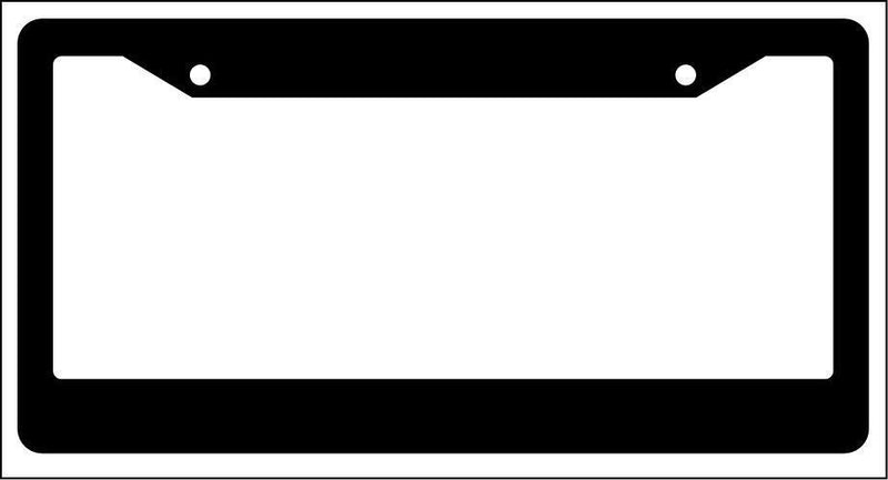 Blank Black License Plate Frame 2 Pack Auto Accessory Novelty  Mod-GRAPH9856236-4044