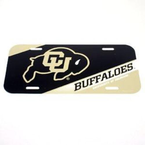 NCAA Colorado Buffaloes Plastic License Plate