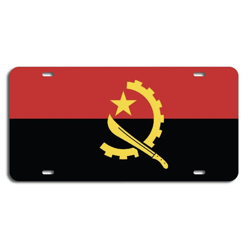 Angola Flag Vanity License Plate Car Truck Vehicle Accessory African