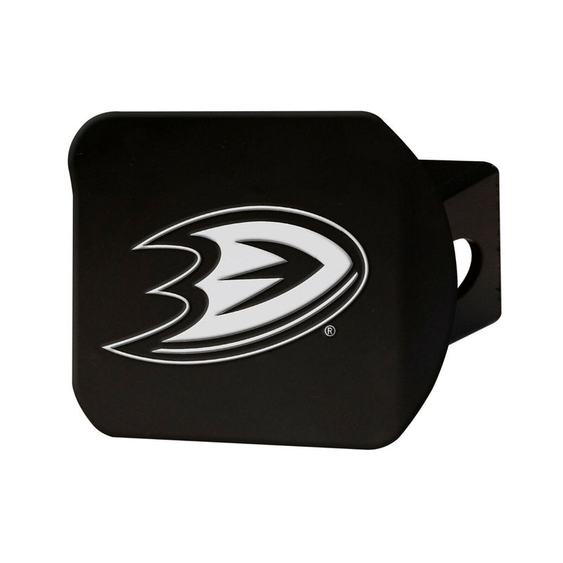 NHL Anaheim Ducks 3D Chrome on Black Metal Hitch Cover