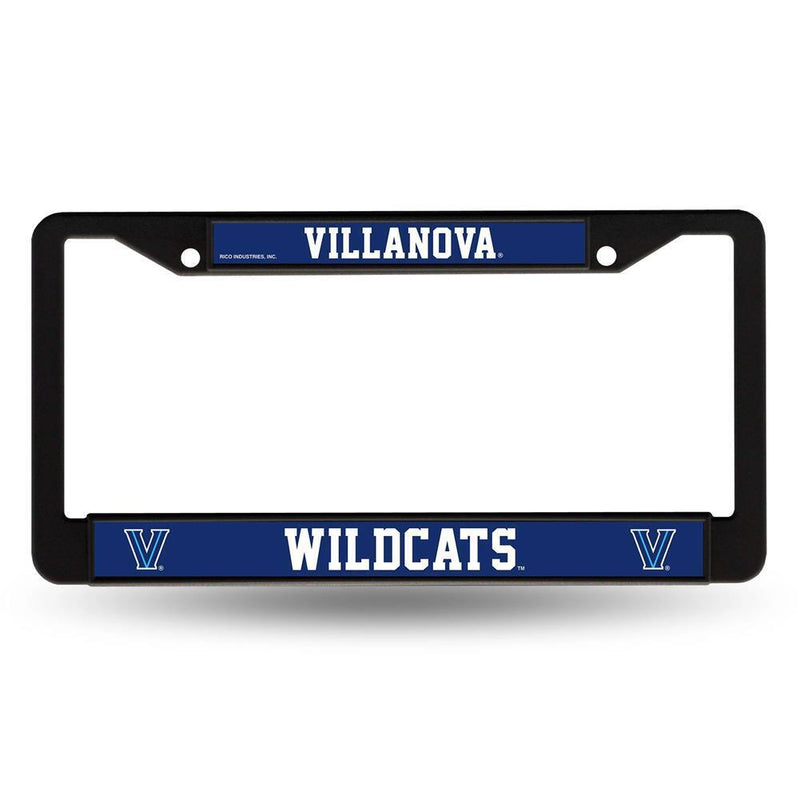 NCAA Villanova Wildcats Black Plastic License Plate Frame