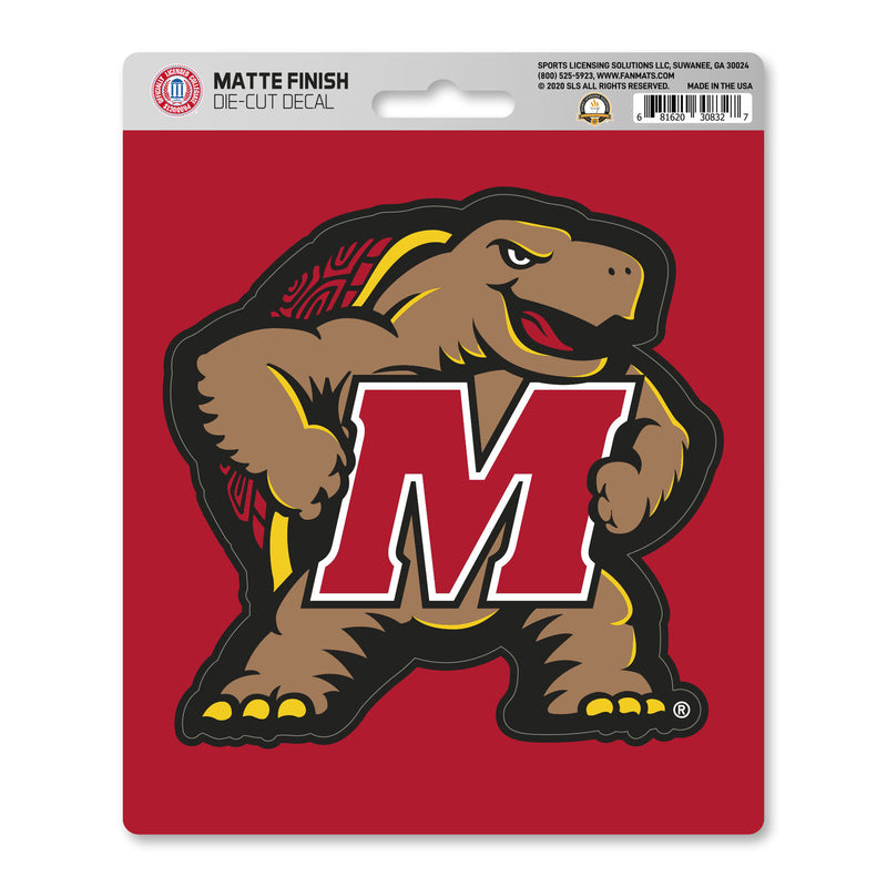 NCAA Maryland Terrapins Decal Matte 5"X6.25" Auto Boat Luggage