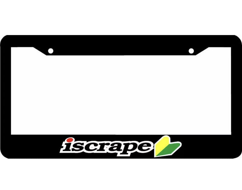 i scrape lowwered low slow jdm JDM wakaba leaf License Plate Frame