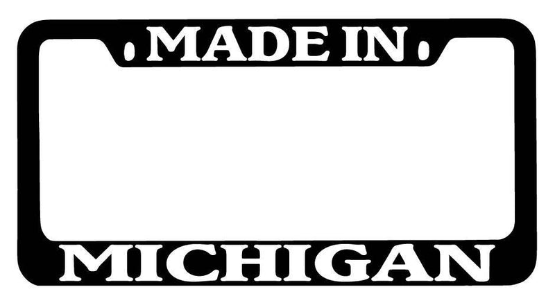 Black METAL License Plate Frame Made In Michigan Auto Accessory 995  Mod-GRAPH9856236-9147