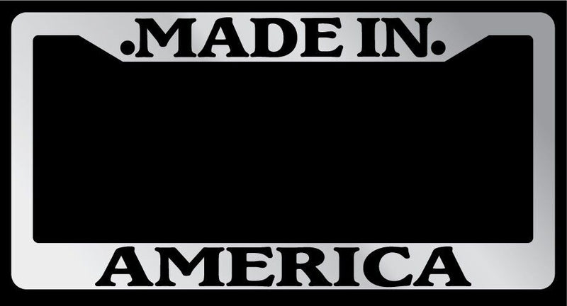 Chrome License Plate Frame Made in America Auto Accessory 1046  Mod-GRAPH9856236-1665