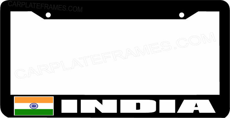 INDIA flag License Plate Frame