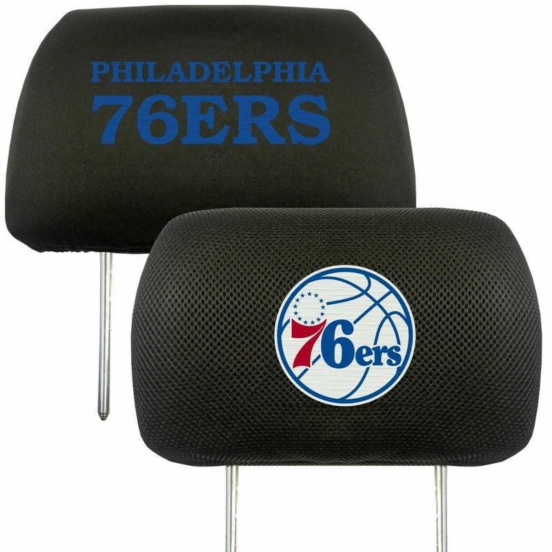 NBA Philadelphia 76ers 2-Piece Embroidered Headrest Covers