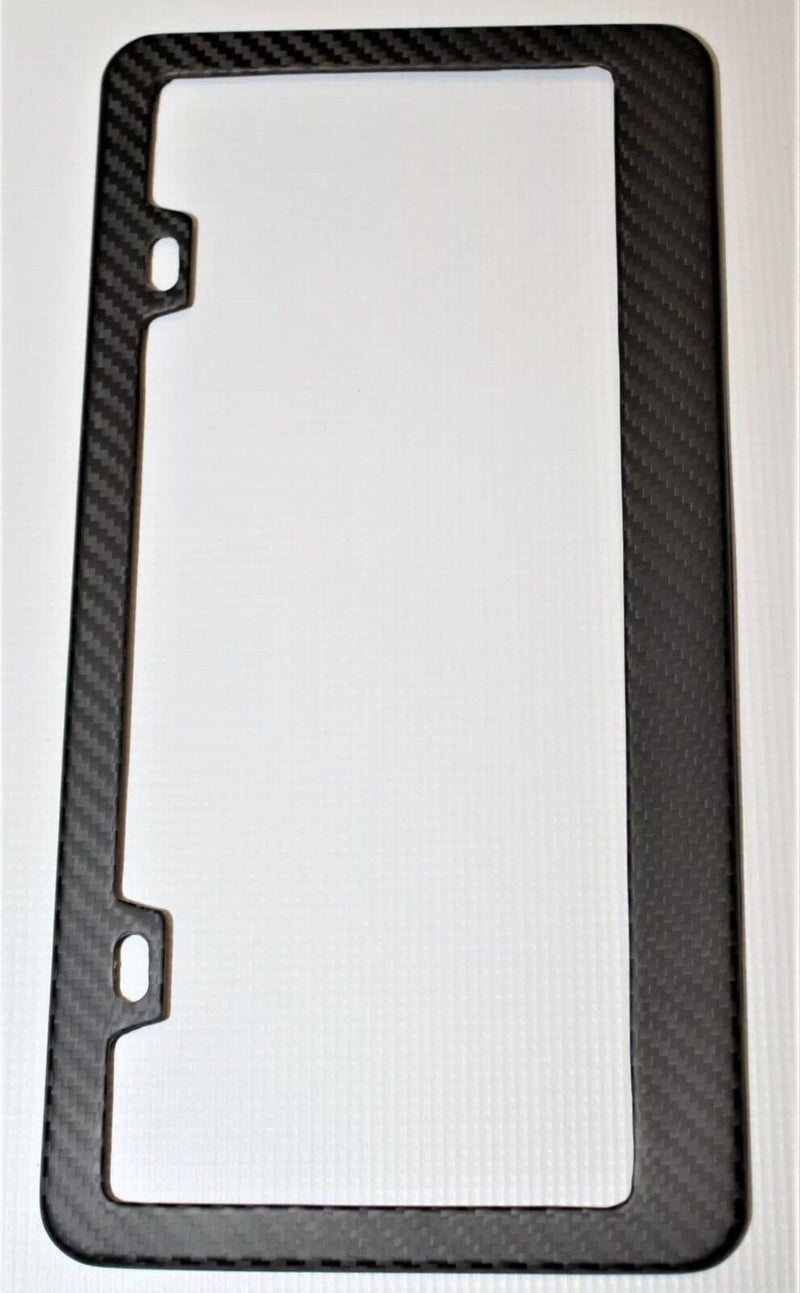 Car License Plate Frame - 100% Carbon Fiber - Matte