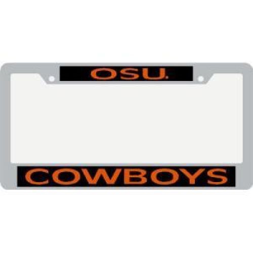 NCAA Oklahoma State Cowboys Metal Inlaid Acrylic License Plate Frame