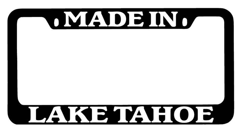 Black METAL License Plate Frame Made In Lake Tahoe Auto Accessory 1519  Mod-GRAPH9856236-9142
