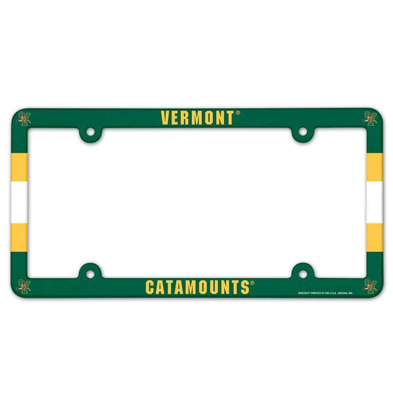 NCAA Vermont Catamounts Plastic License Plate Frame