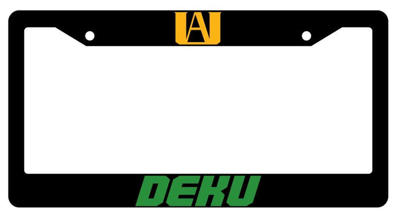 Deku Black Plastic License Plate Frame Auto My hero Academia  Mod-GRAPH9856236-3717