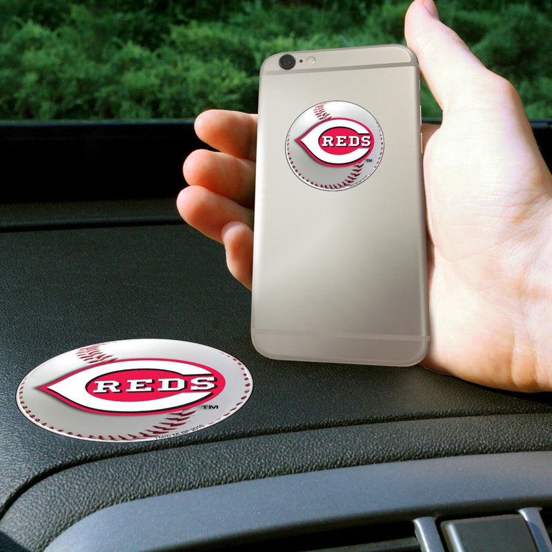 MLB Cincinnati Reds Get a Grip Cell Phone Grip Thick Polymer Stickers