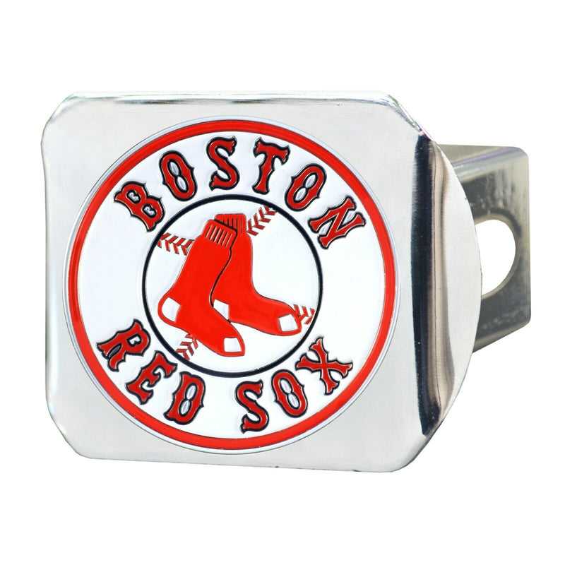 MLB Boston Red Sox 3D Color on Chrome Metal Hitch