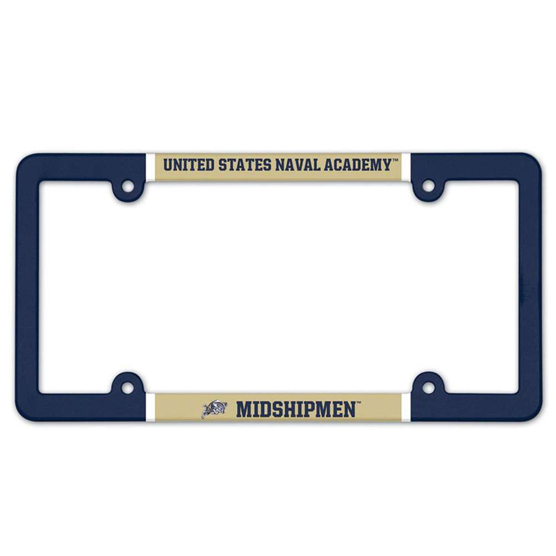 NCAA Navy Midshipmen Plastic License Plate Frame