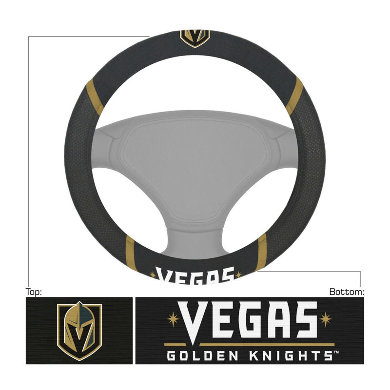 NHL Vegas Golden Knights Embroidered Steering Wheel Cover
