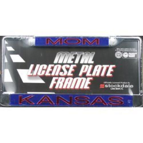 NCAA Kansas Jayhawks Metal Mom Inlaid Acrylic License Plate Frame 971473560530