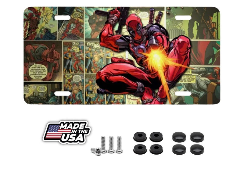 DeadPool Comic Hero Movie License Plate Auto Truck Car Tag Gift