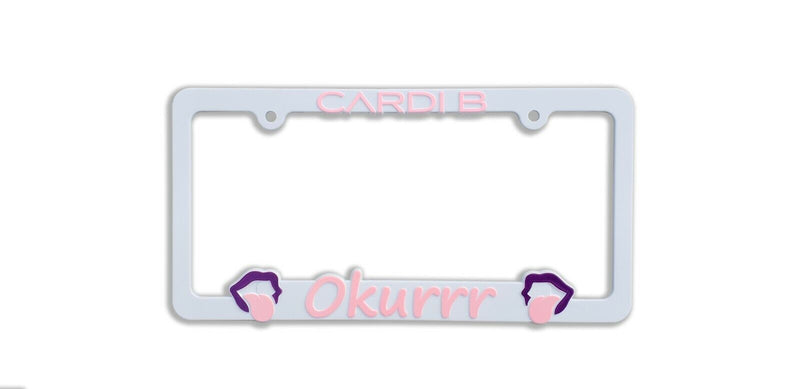 Cardi B "Okurrr" License Plate Frame