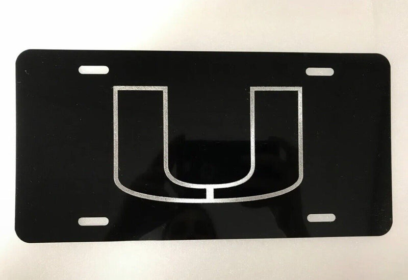 Miami Hurricanes Logo Aluminium License Plate Highest Quality