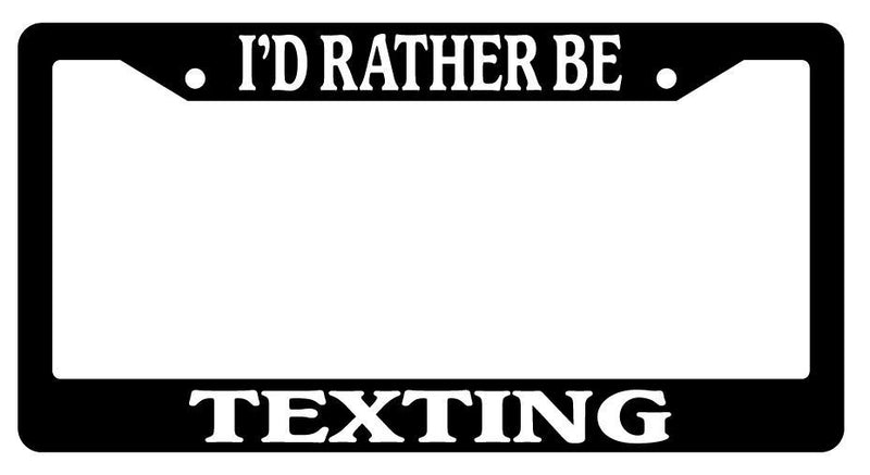 Black License Plate Frame I&