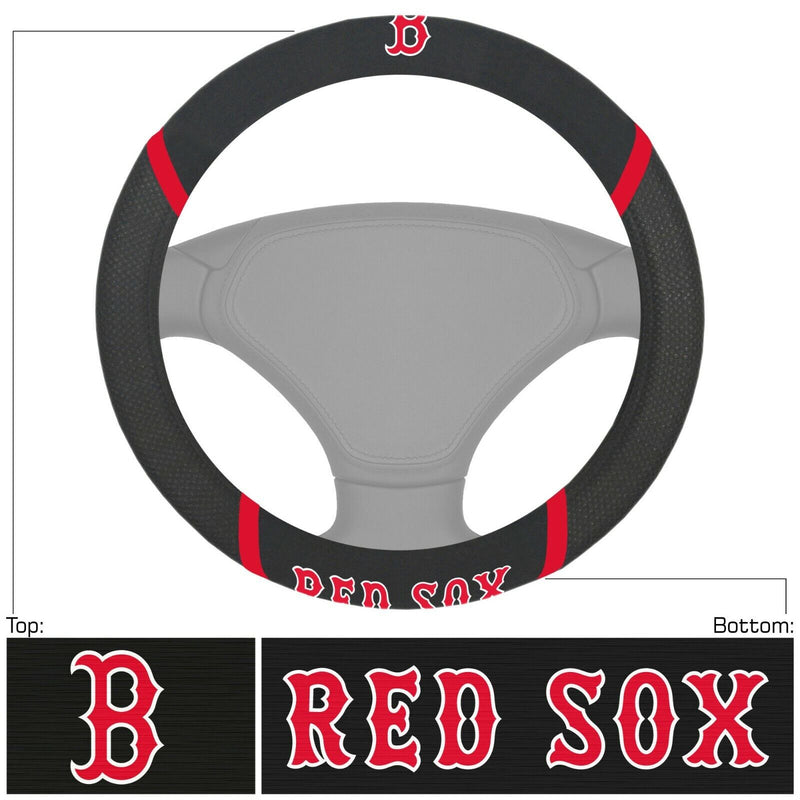 MLB Boston Red Sox Embroidered Steering Wheel Cover