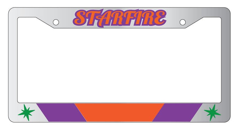 Starfire Chrome METAL License Plate Frame Auto DC  Mod-GRAPH9856236-7967